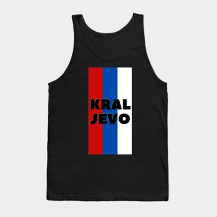 Kraljevo City in Serbian Flag Colors Vertical Tank Top